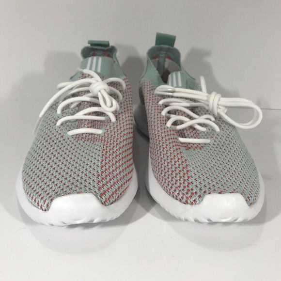 Adidas Tubular Shadow PK White/Ash Green/Scarlet - Picture 2 of 5